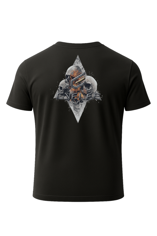 Cyelee Optics Skulls Black Short Sleeve T-Shirts