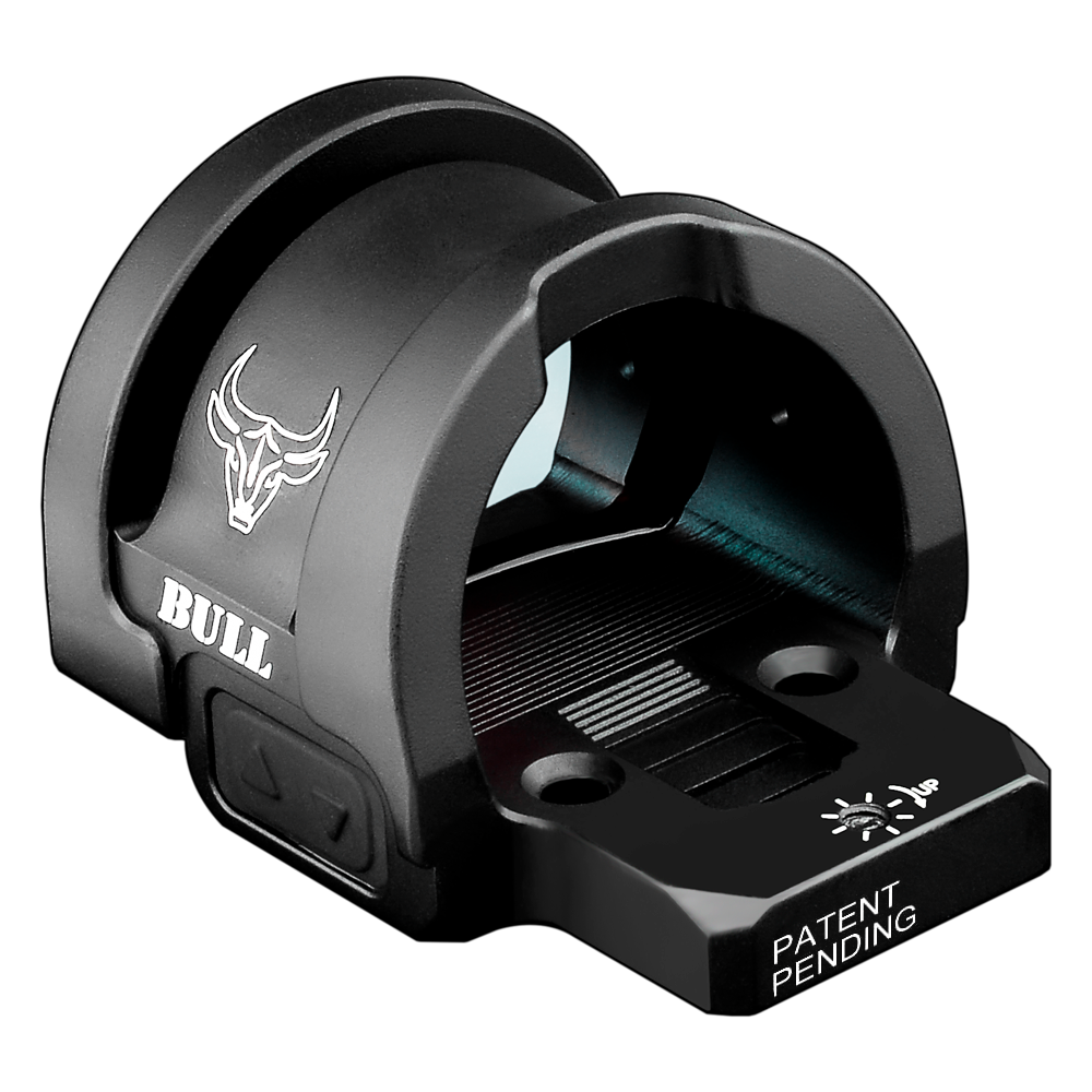 a bull's eye with the word bull on it