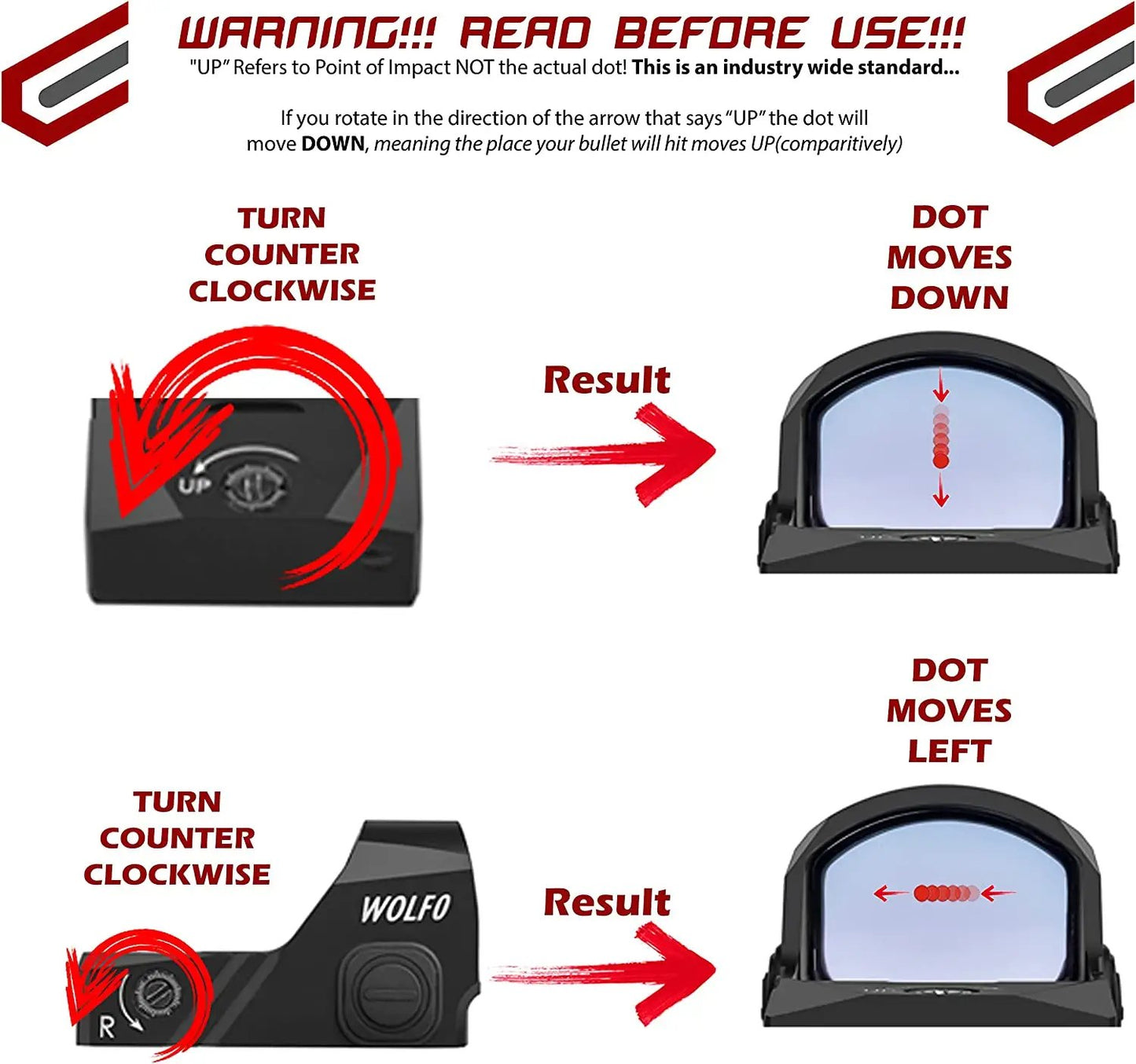 Guide for zeroing