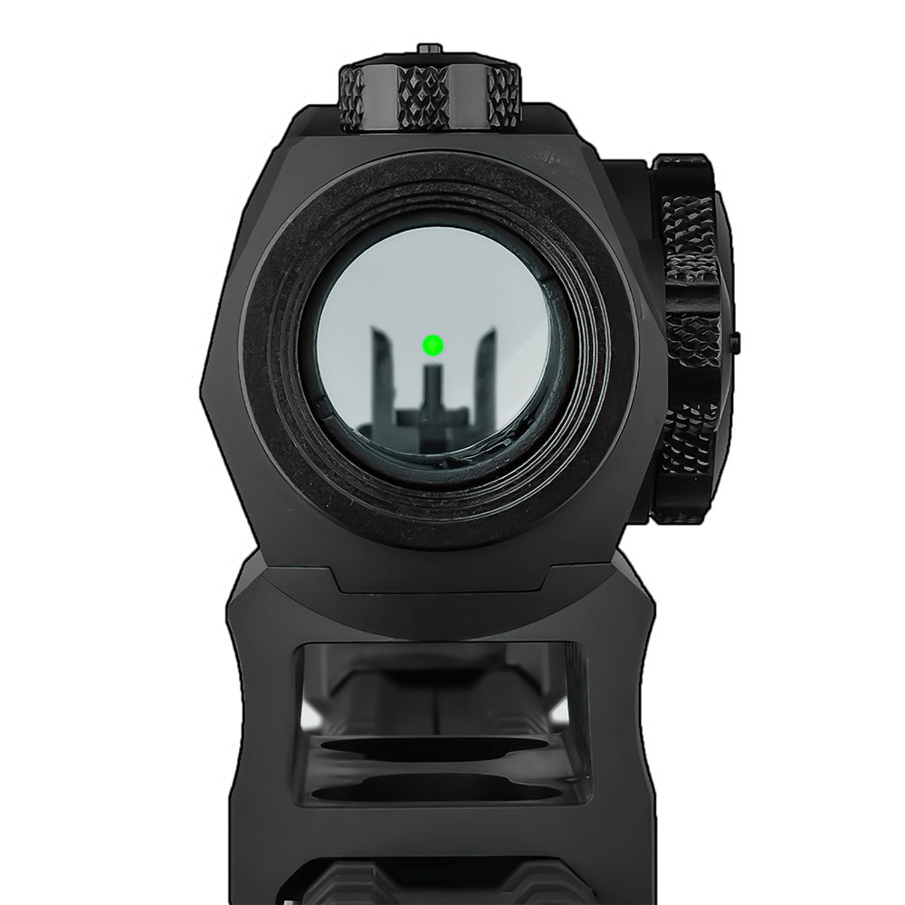 Cyelee 3MOA GT10 Rifle Green Dot With Co-witness Riser Mount and MOTAC(Shake Awake) - Cyelee Optics Red Dot Reflex Sight Shake Awake Optic Rugged Pistol