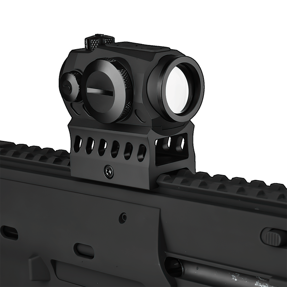 Cyelee 3MOA GT10 Rifle Green Dot With Co-witness Riser Mount and MOTAC(Shake Awake) - Cyelee Optics Red Dot Reflex Sight Shake Awake Optic Rugged Pistol