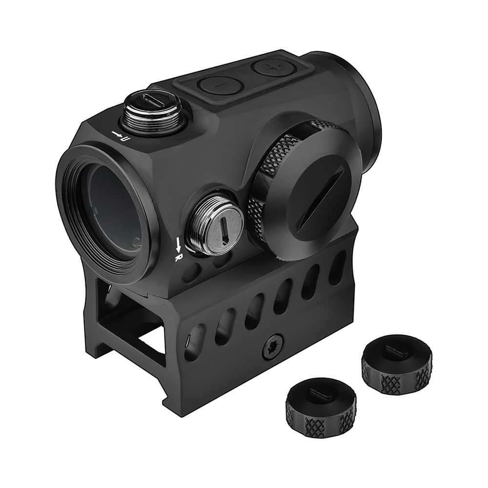 Cyelee 3MOA GT10 Rifle Green Dot With Co-witness Riser Mount and MOTAC(Shake Awake) - Cyelee Optics Red Dot Reflex Sight Shake Awake Optic Rugged Pistol