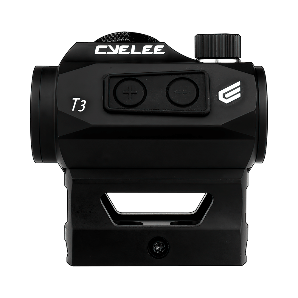Cyelee 3MOA T3 Rifle Red Dot With Co-witness Riser Mount and MOTAC(Shake Awake) - Cyelee Optics Red Dot Reflex Sight Shake Awake Optic Rugged Pistol