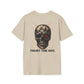 CYELEE TRUST THE DOT SKULL LOGO- Minimalist Soft Style T‑Shirt