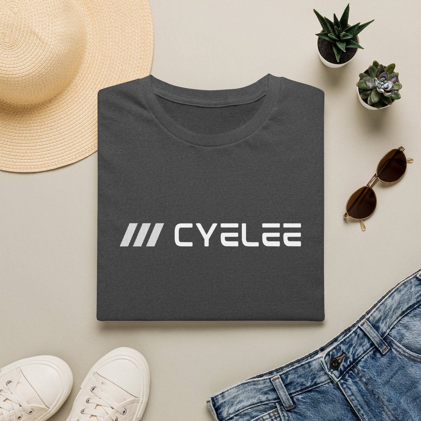 Cyclee Hydra Soft-Blend T-Shirt — Minimalist Cycling Logo Tee