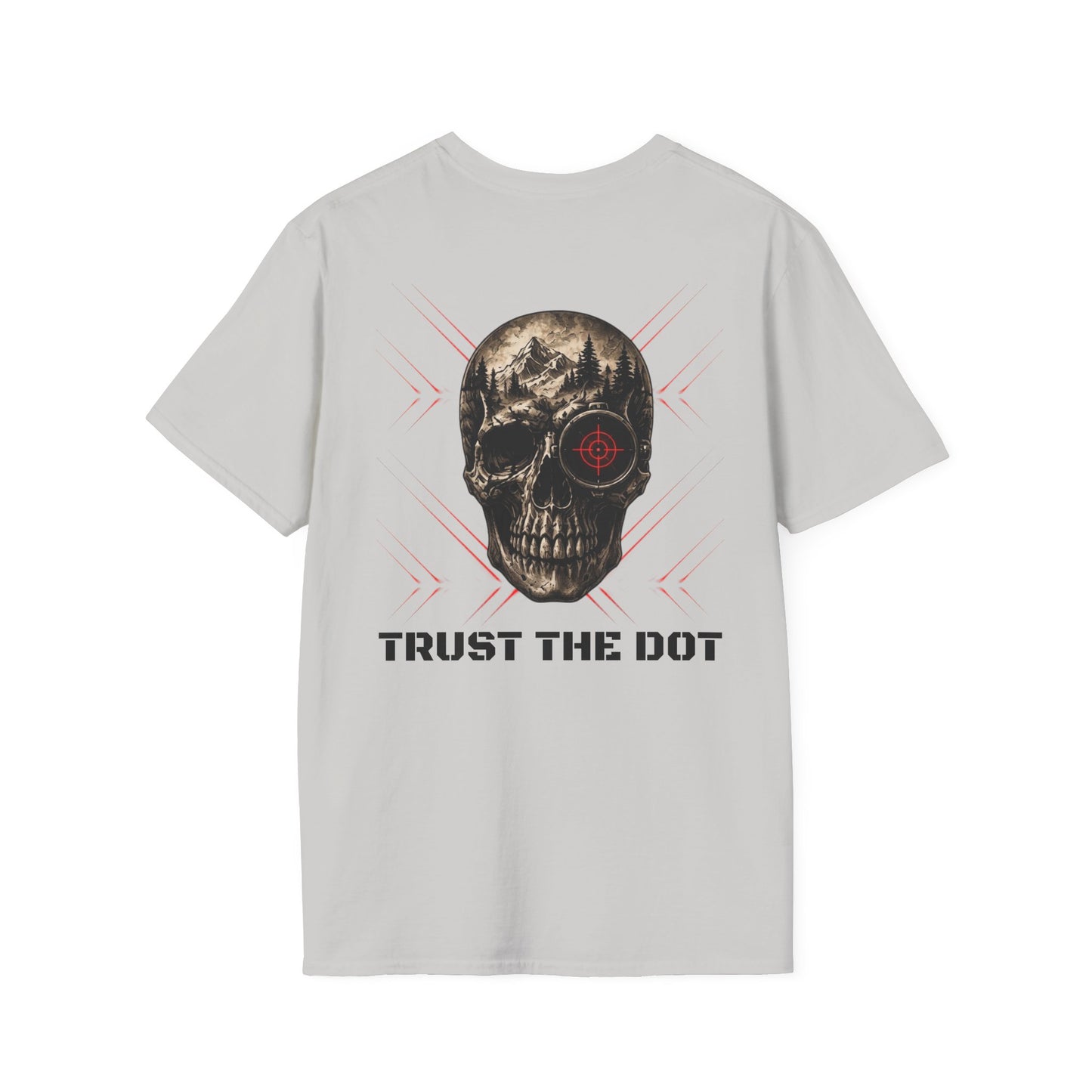 Cyelee Skull Trust the Dot Logo Unisex Softstyle Tee