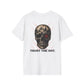 CYELEE TRUST THE DOT SKULL LOGO- Minimalist Soft Style T‑Shirt