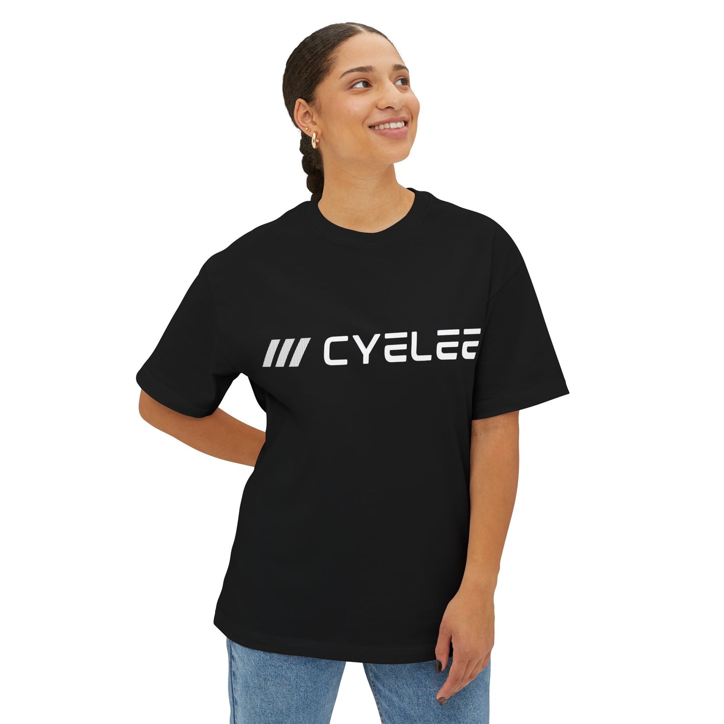 Cyelle Logo Boxy Tee — Minimal Tech Graphic T-Shirt