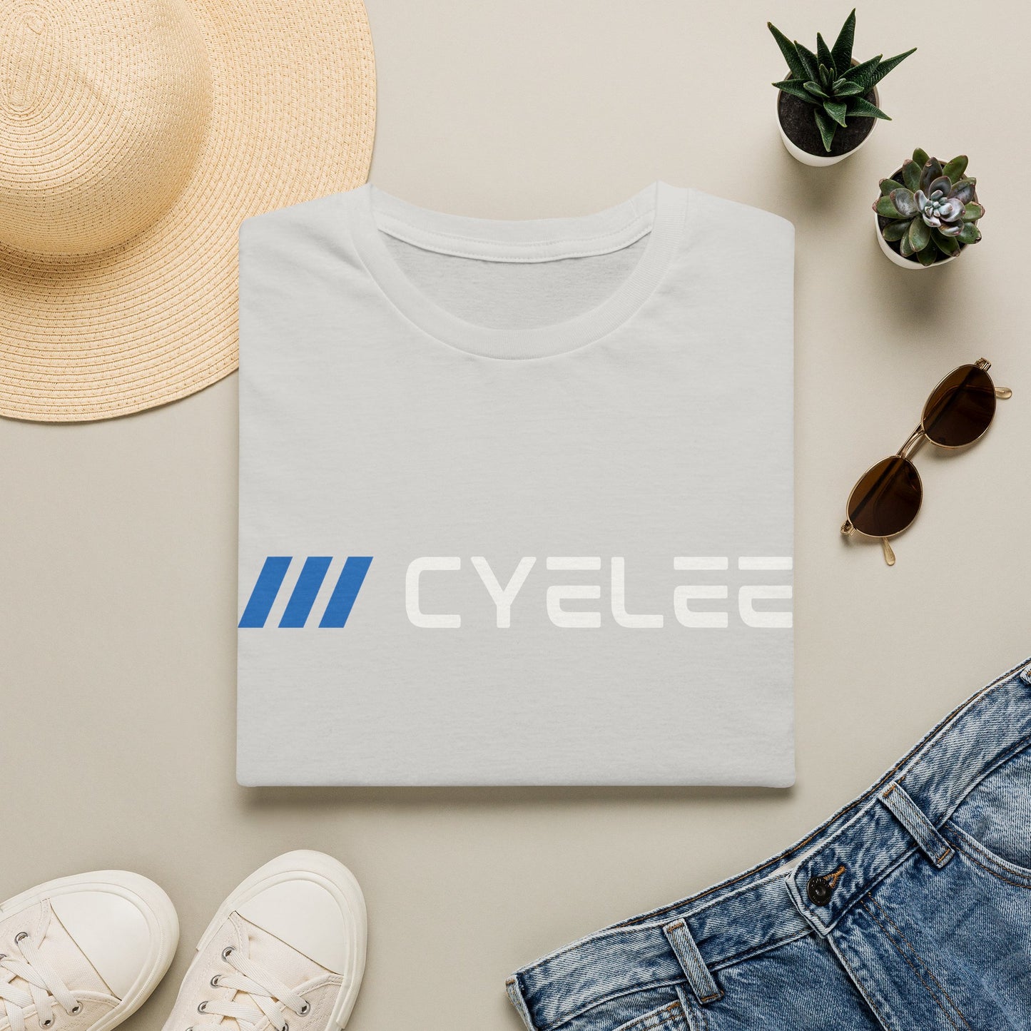 CYELEE TRUST THE DOT SKULL LOGO- Minimalist Soft Style T‑Shirt