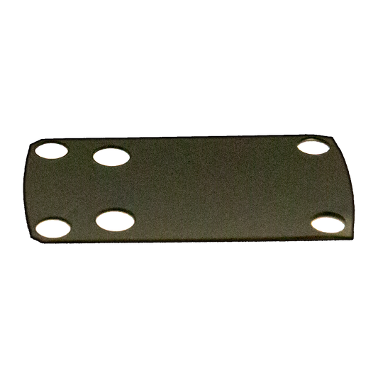 a close up of a metal plate with holes