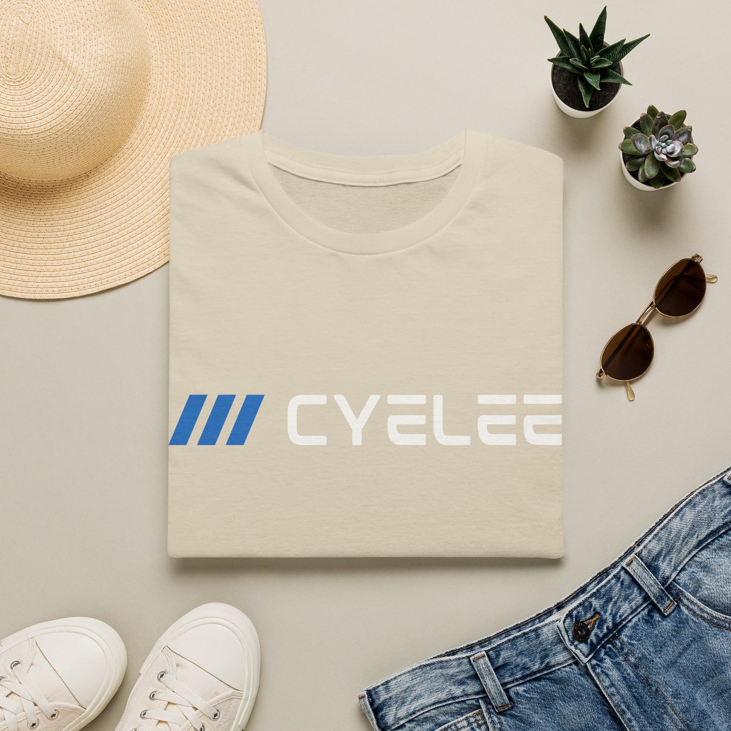 CYELEE TRUST THE DOT SKULL LOGO- Minimalist Soft Style T‑Shirt
