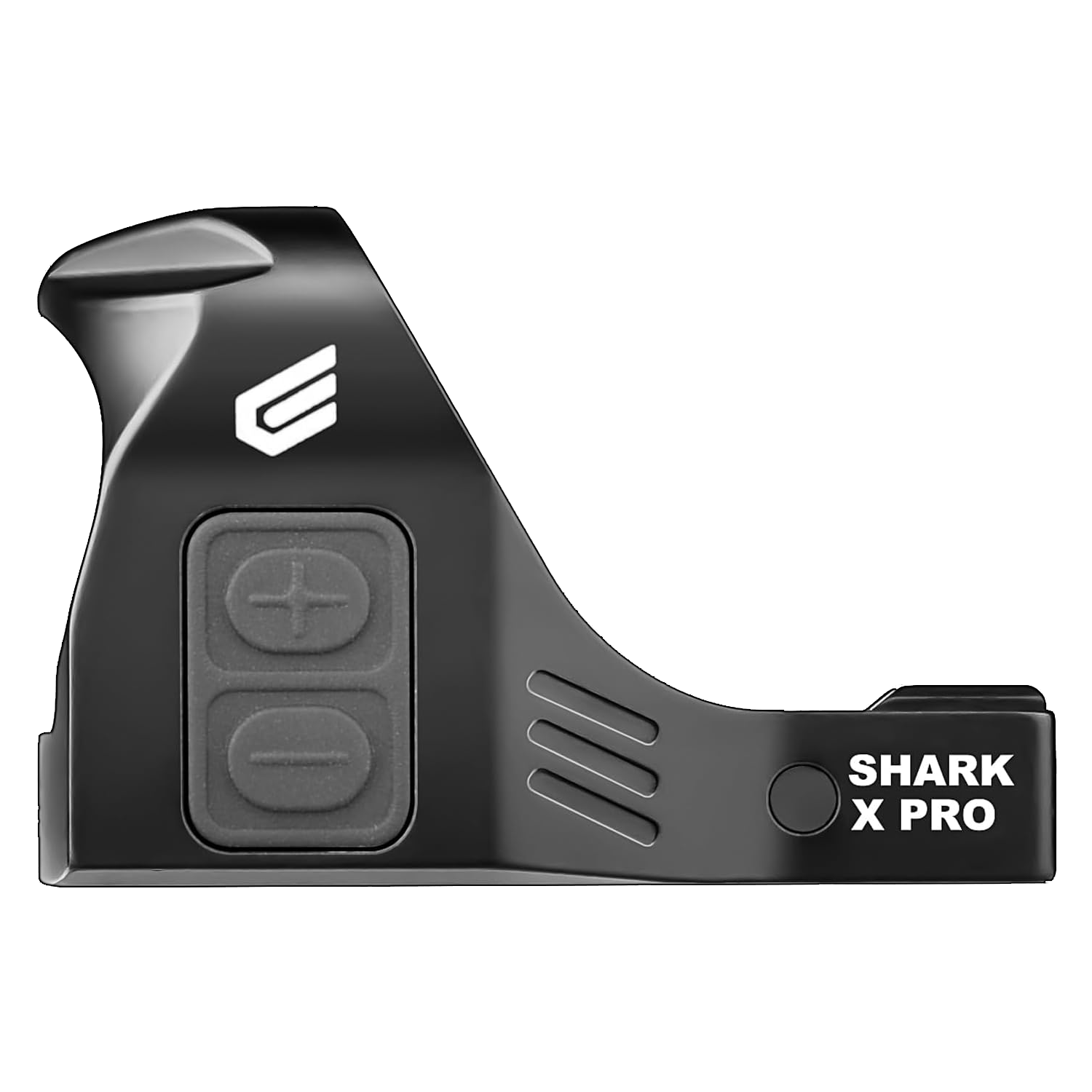 a black and white picture of a shark x pro putter