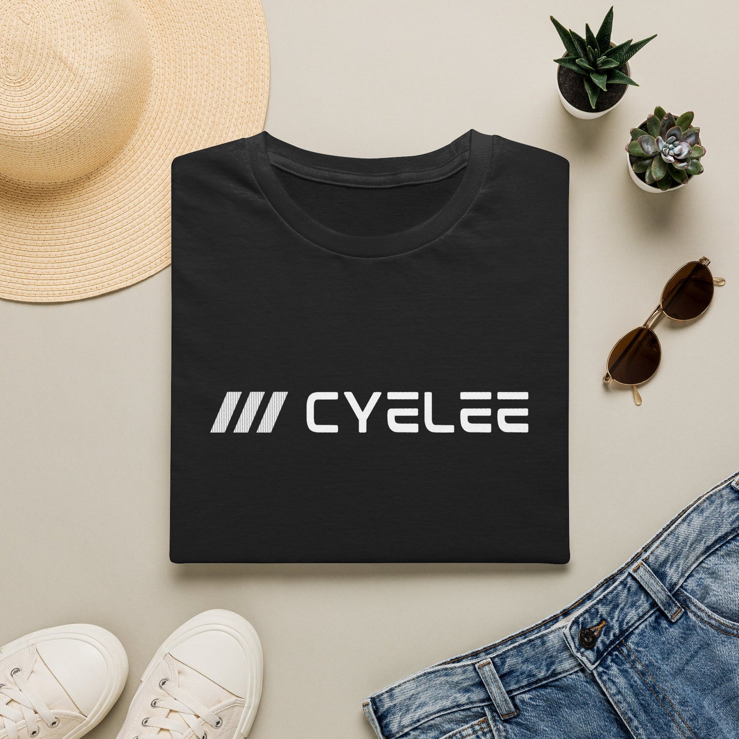 Cyclee Hydra Soft-Blend T-Shirt — Minimalist Cycling Logo Tee
