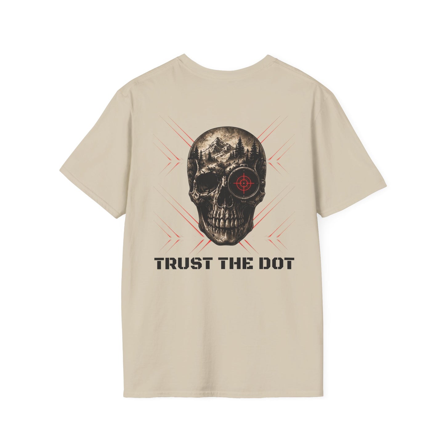 Cyelee Skull Trust the Dot Logo Unisex Softstyle Tee