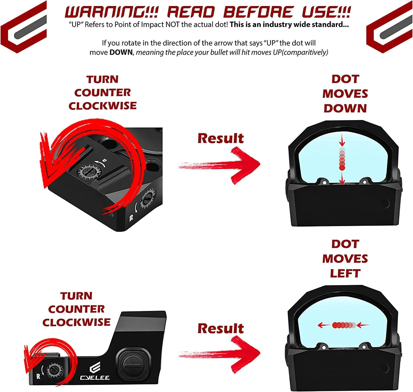 Guide for zeroing