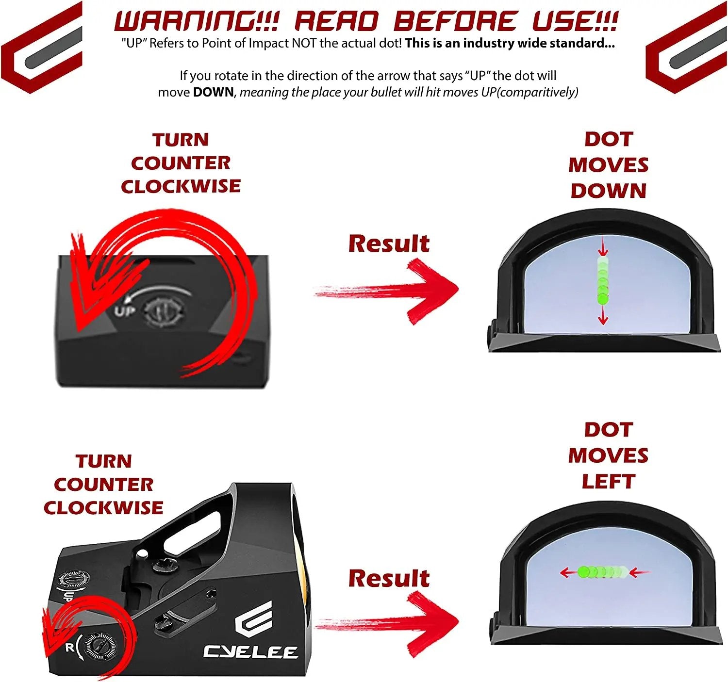 the instructions for how to use a laser gun