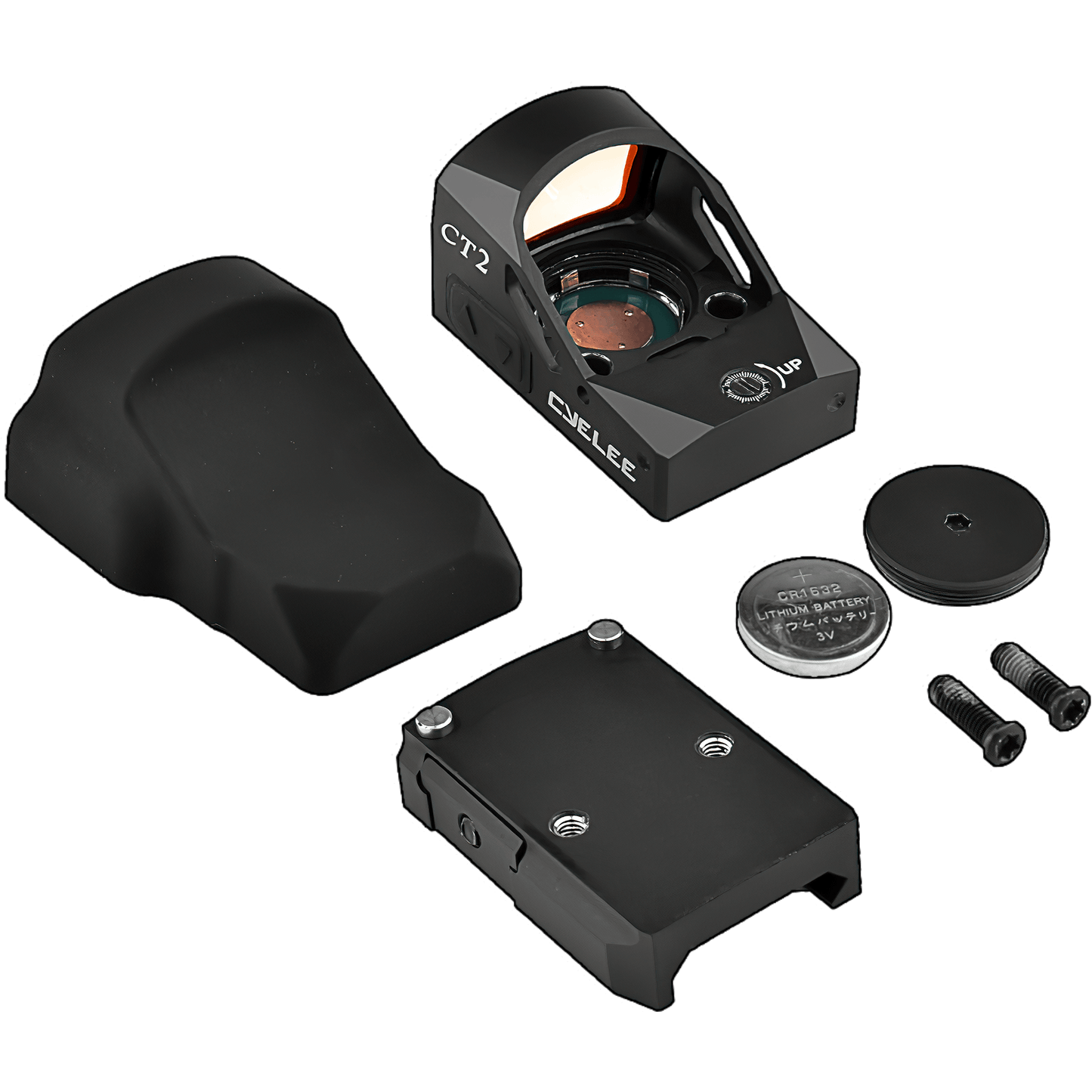 Cyelee CT2 Micro Pistol Red Dot Sight With Motion Deactivated Standby (RMR Footprint) 3 MOA